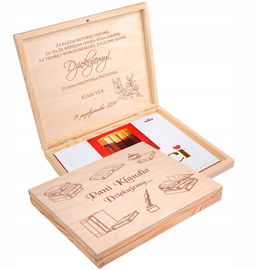 Podziękowanie prezent upominek na Dzień Nauczyciela pudełko MERCI PR949