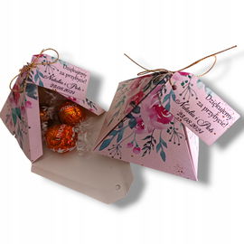 Podziękowanie dla gości pudełeczko ślub chrzest w7 PR 206