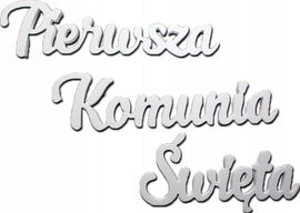 Pierwsza Komunia Święta dekoracje styropian zesta PR 242