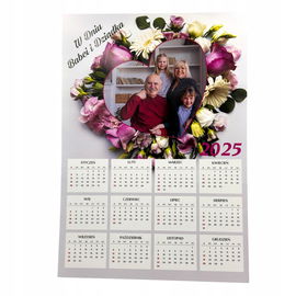 Prezent na święta Dzień Babci Dziadka Foto kalendarz A3 Foto zdjęcie PR983