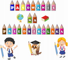 Dekoracja papierowa Pasowanie na przedszkolaka wz2 PR 201