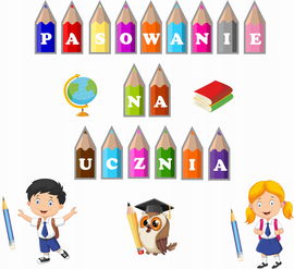 Dekoracja papierowa Pasowanie na ucznia szkoła wz1 PR 202