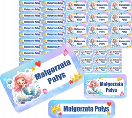 Naklejki do szkoły z imieniem dziecka zeszyt wz12 PR 210