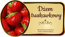 Naklejki Etykiety na słoiki przetwory konfitury 10 PR 602