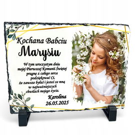 Podziękowanie dla Babci Dziadka Pierwsza Komunia Święta pamiątka granit G1