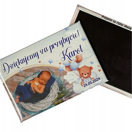 Podziękowania dla gości MAGNES FOTO dla gości Chrzest Święty Metal RP139