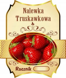 Naklejki NALEWKI butelki etykiety WODOODPORNE 8szt PR 500