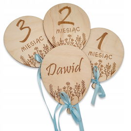 Tabliczki karty do zdjęć PIERWSZY ROK ŻYCIA 13 SZT RP568