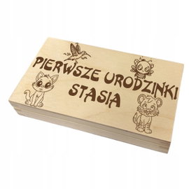 PUDEŁKO NA PIENIĄDZE roczek prezent urodziny dziecka PR127
