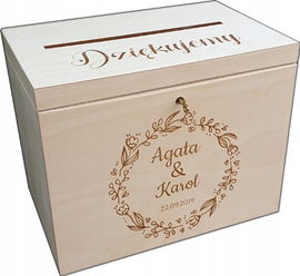 PUDEŁKO NA KOPERTY SKRZYNKA ŚLUB WESELE ZAMEK RP733