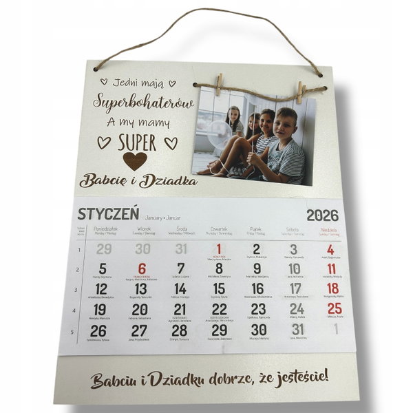 S49 Kalendarz dla Dziadków z okazji Dnia Babci i Dziadka, prezent