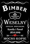 ETYKIETY Naklejki Wódkę Weselną alkohol bimber 20x PR 496