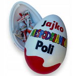 Jajko niespodzianka z imieniem kinder prezent na urodziny 30cm JAJ 1