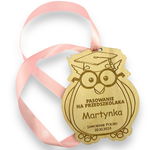 Medal na pasowanie dla przedszkolaka grawer imię szkoła prezent PR948