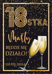 Naklejki na butelki z okazji 18 30 50 urodzin N11 PR 270