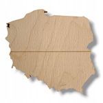 Drewniana ozdoba Mapa do malowania dzień misia Miś Dekor Decoupage RP332