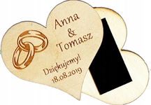 Podziękowanie Gości ślub Chrzest magnes 10szt RP543