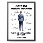 Ramka Wieczór KAWALERSKIprezent dla pana młodego PLAKAT A4 PR 13