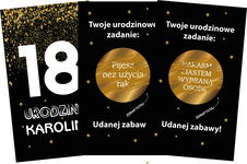 ZDRAPKI na 18 30 URODZINY zadania śmieszne 20szt PR 225