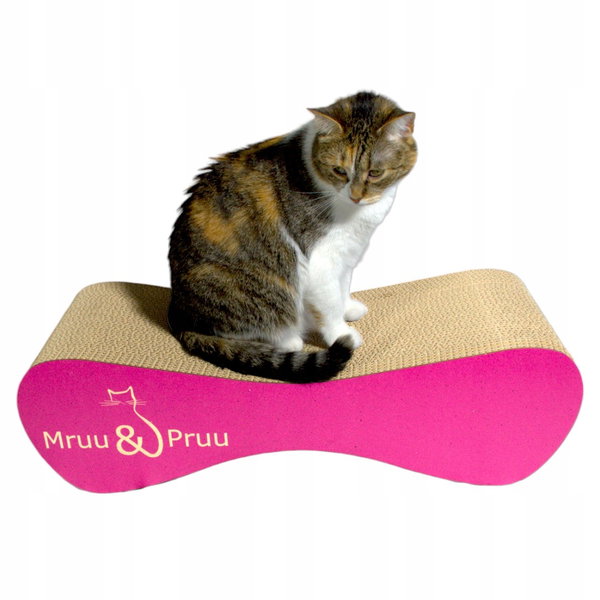 Drapak dla kota różowy duży MIMI | 70x23x24 cm | MruuPruu