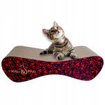 Drapak dla kota czarny w serca duży MIMI | 70x23x24 cm | MruuPruu