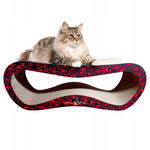 Drapak dla kota czarny w serca mega LEON | 78x28x24 cm | MruuPruu