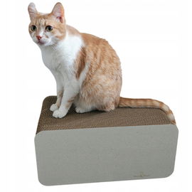 DRAPAK DLA KOTA KARTONOWY LEGOWISKO PIKSEL BIAŁY MELANŻ MRUU&PRUU