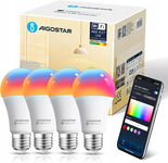 Aigostar Inteligentna Żarówka Smart Wifi E27 Rgb & 2700K-6500K 4 Szt