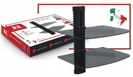 Półka szklana podwójna Red Eagle TWO 360x250mm, maks. 20kg