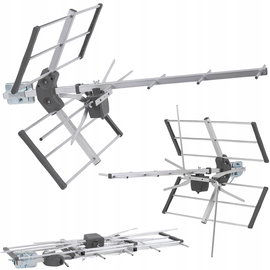 Antena Zewnętrzna GALAXY VIVA COMBO LTE DVB-T2, Odbiór MUX 1-8, 70 km