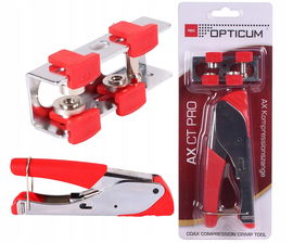 Zaciskarka Kompresyjna OPTICUM AX CT PRO do wtyków F, BNC, RCA, IEC