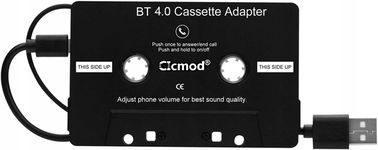 CICMOD Samochodowy Adapter Kasetowy BT 4.0 Bezprzewodowy Odtwarzacz Muzyki