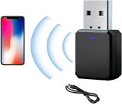 Swetup Samochodowy adapter USB Bluetooth 5.1 z kablem audio 3,5 mm AUX/USB