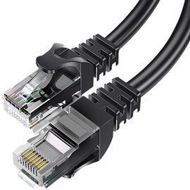 Patchcord Bestlan kabel sieciowy Ethernet UTP kat. 6a 1,0m CZARNY