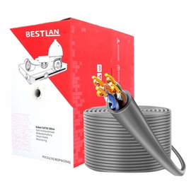 Kabel sieciowy Bestlan Ethernet Skrętka komputerowa UTP CAT 6 DRUT CCA HQ 305m
