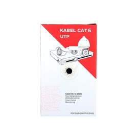 KABEL SKRĘTKA UTP CAT 6 DRUT CU ECA- 305m