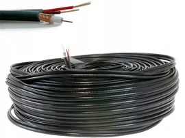 Przewód kabel koncentryczny do kamer monitoringu CCTV z zasilaniem 100m