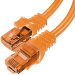 Patchcord UTP kat. 5e 5,0m POMARAŃCZOWY