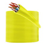 Patchcord UTP kat. 5e 100m ŻÓŁTY