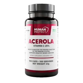 Human Protect Acerola 500mg - 100vcaps.