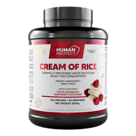 Human Protect Cream of Rice 2500g Kleik ryżowy BIAŁA CZEKOLADA-MALINA