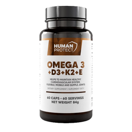 Human Protect Omega3 + D3 + K2 + E - 60softgels