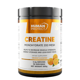 Human Protect Creatine Monohydrate 500g POMARAŃCZA