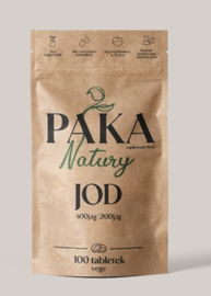 Paka Natury Jod 400mg 200mg 100 tabl. wege