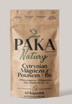 Paka Natury Cytrynian Magnezu z Potasem oraz Witaminą B6 P-5-P 60 kaps.