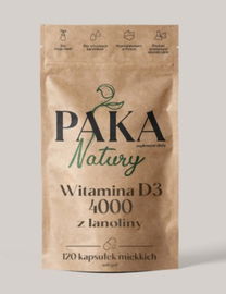 Paka Natury Witamina D3 4000 z lanoliny 120 kaps.