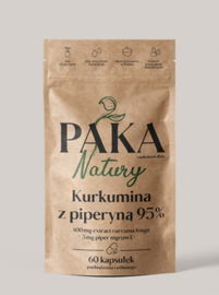 Paka Natury Kurkumina z piperyną 95% 60 kaps.