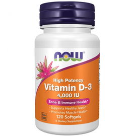 Now Foods Vitamin D3 4000IU 120softgels.