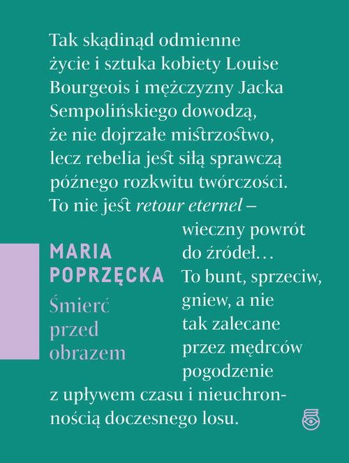 Ebook Śmierć przed obrazem - Maria Poprzęcka