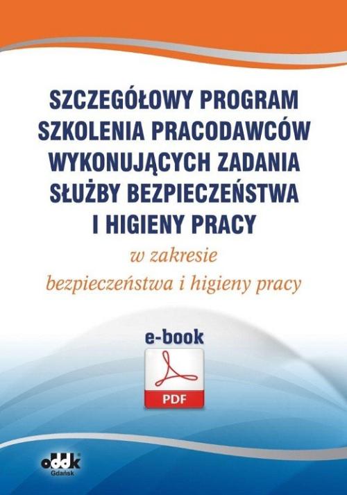 Ebook Szczegółowy program szkolenia pracodawców